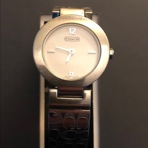 Coach Stainless Steel Bangle Bracelet Watch